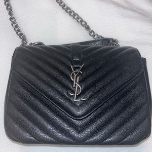 YSL Yves Saint Laurent Handbag and Crossbody Removal Strap Purse